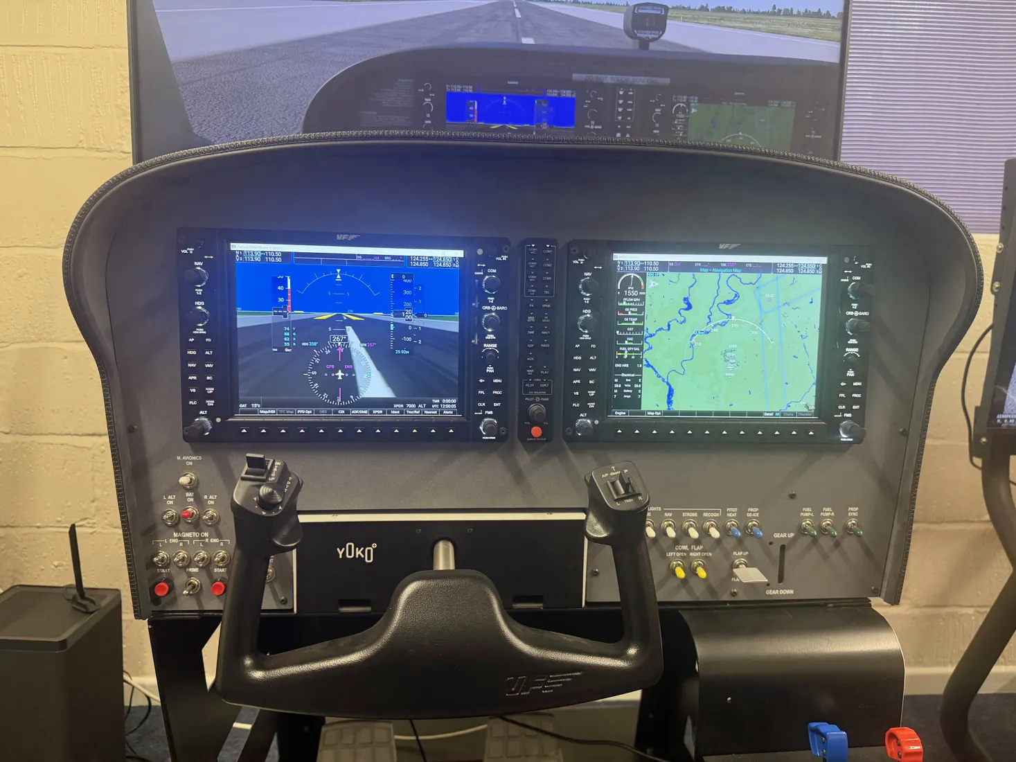 Elite 172 light-aircraft simulator at Diss Simulator Centre