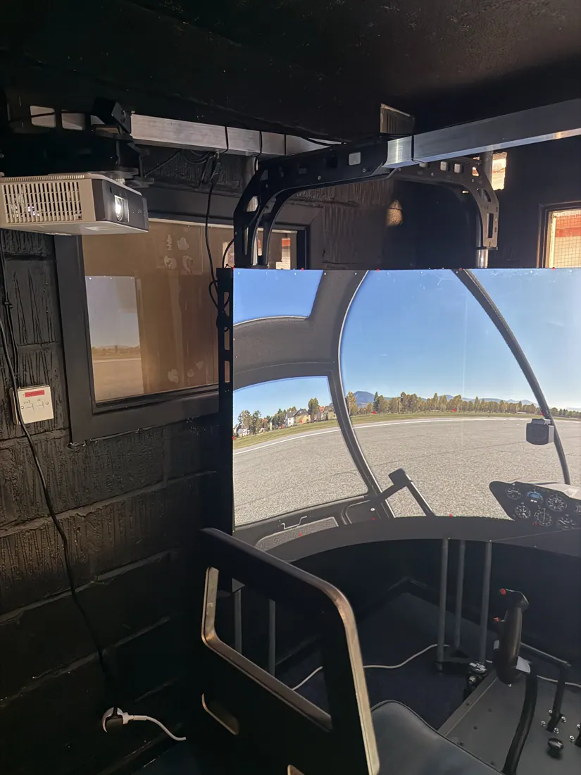 Immersive projection simulator at Diss Simulator Centre