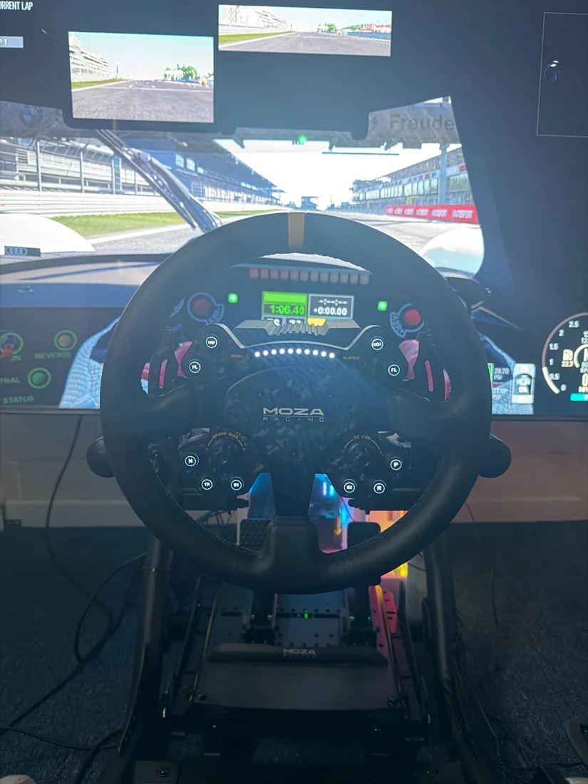 Motor racing simulator at Diss, view 3