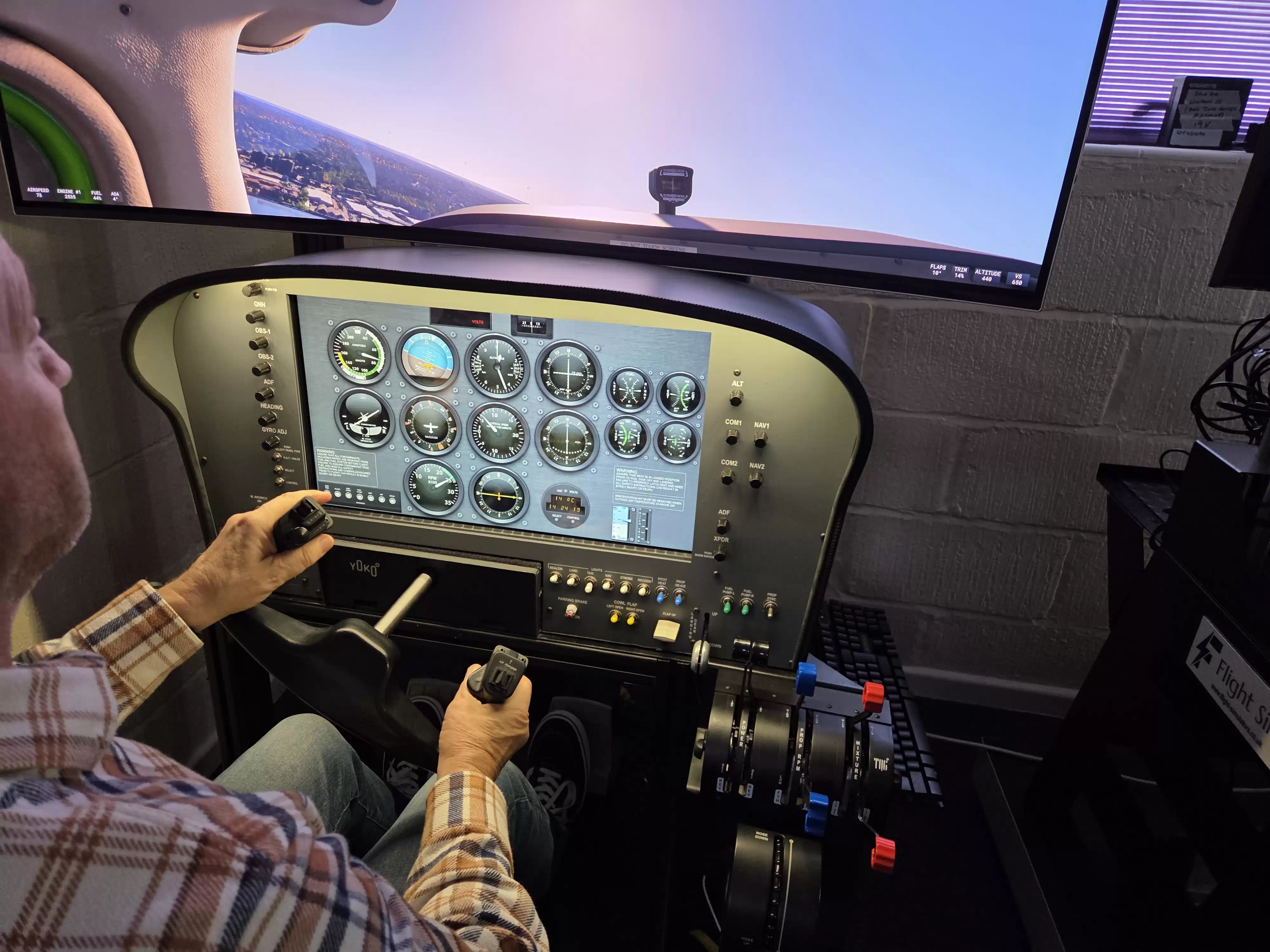 Solo Panel Flight Simulator at Diss Simulator Centre, view 5