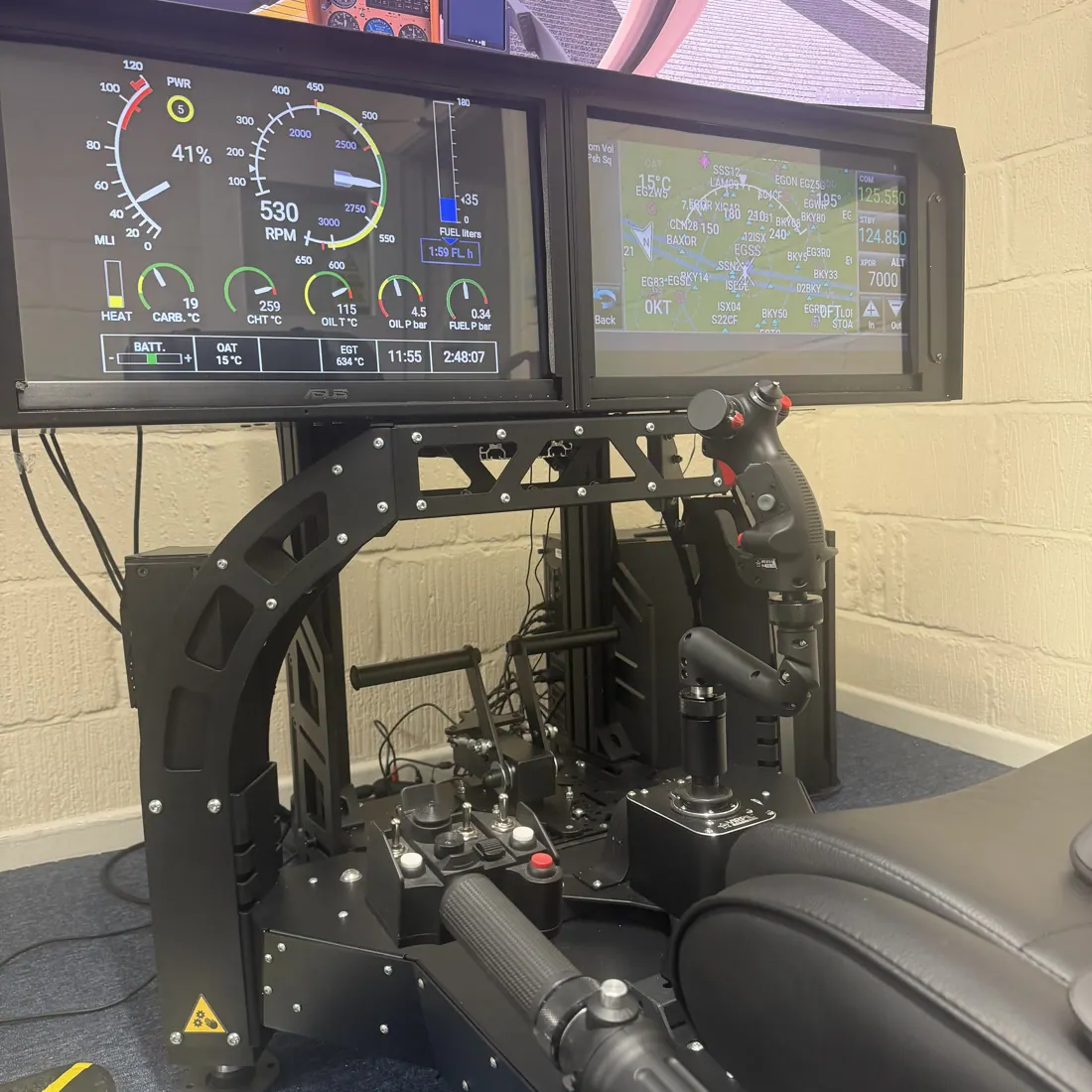 Biggin Hill flight simulator at Diss Simulator Centre