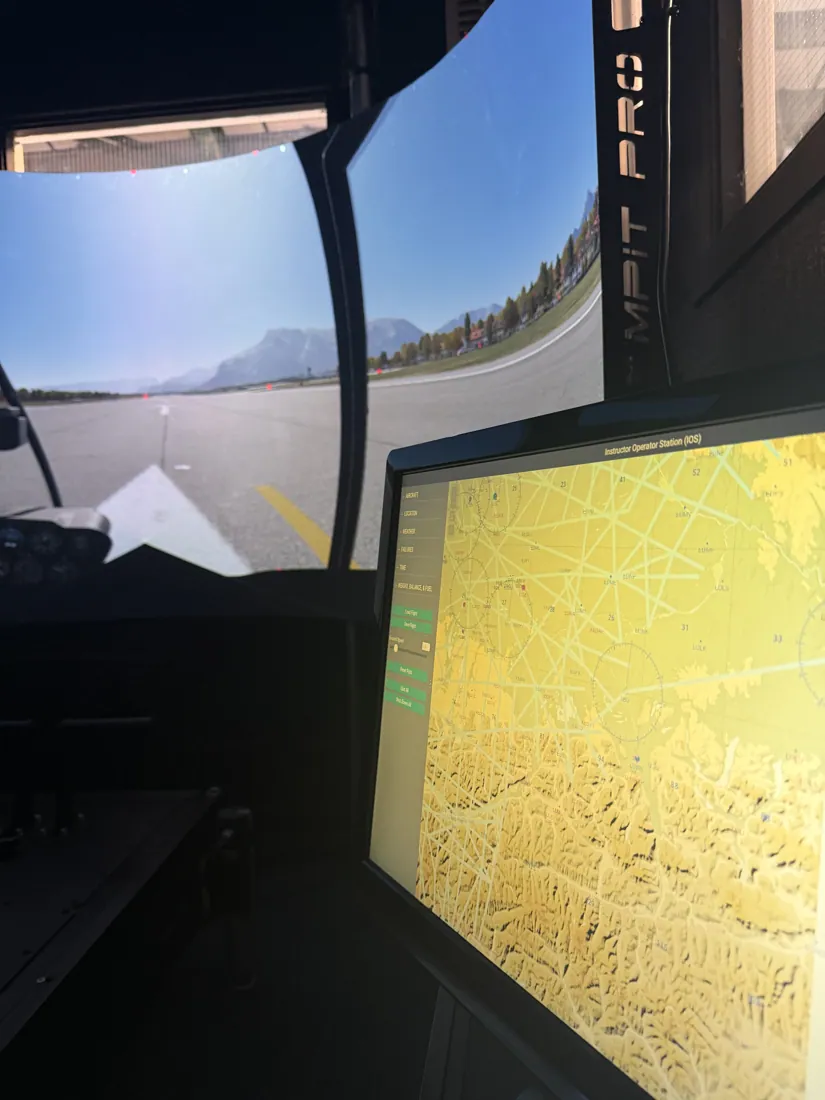 Immersive projection simulator at Diss Simulator Centre